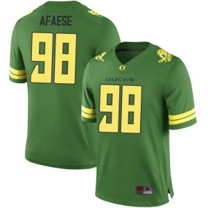 #98 Maceal Afaese UO Youth Football Game Official Jersey Green