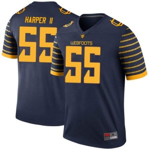 #55 Marcus Harper II Oregon Ducks Youth Football Legend Player Jerseys Navy