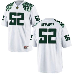 #52 Miguel Nevarez Oregon Youth Football Replica Stitched Jersey White