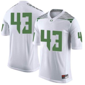 #43 Nick Wiebe Oregon Ducks Youth Football Limited Player Jerseys White