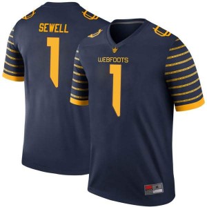 #1 Noah Sewell University of Oregon Youth Football Legend NCAA Jersey Navy