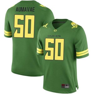 #50 Popo Aumavae Ducks Youth Football Game Alumni Jerseys Green