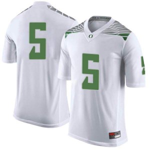 #5 Sean Dollars Ducks Youth Football Limited Stitched Jerseys White