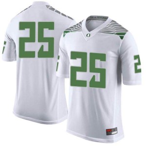 #25 Spencer Curtis Oregon Youth Football Limited Football Jerseys White