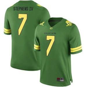 #7 Steve Stephens IV Oregon Ducks Youth Football Replica Stitched Jersey Green