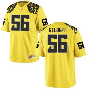 #56 TJ Gilbert University of Oregon Youth Football Game Player Jerseys Gold