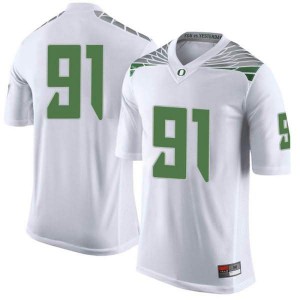 #91 Taylor Koth University of Oregon Youth Football Limited High School Jersey White
