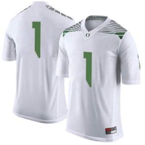 #1 Trey Benson University of Oregon Youth Football Limited Player Jerseys White