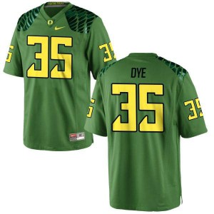 #35 Troy Dye Oregon Ducks Youth Football Game Alternate Official Jersey Apple Green