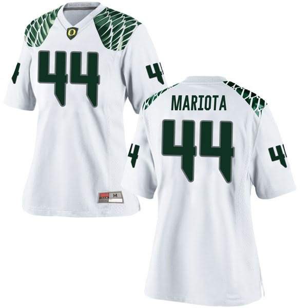 Oregon Ducks Team-Issued #51 White Mighty Oregon Jersey from